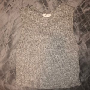 Ribbed Grey Tank Top